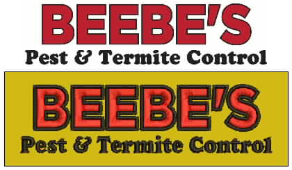 Beebe’s Pest & Termite Control logo embroidered by Texas Embroidery & Screen Printing