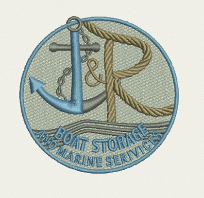 Boat Storage logo embroidered by Texas Embroidery & Screen Printing