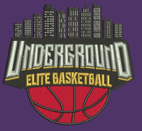 Underground Elite Basketball logo patch by Texas Embroidery & Screen Printing