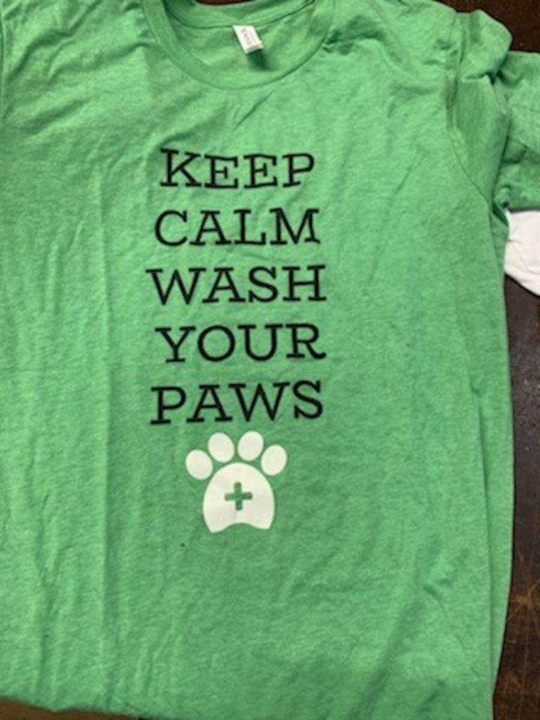 Green shirt with custom print by Texas Embroidery & Screen Printing