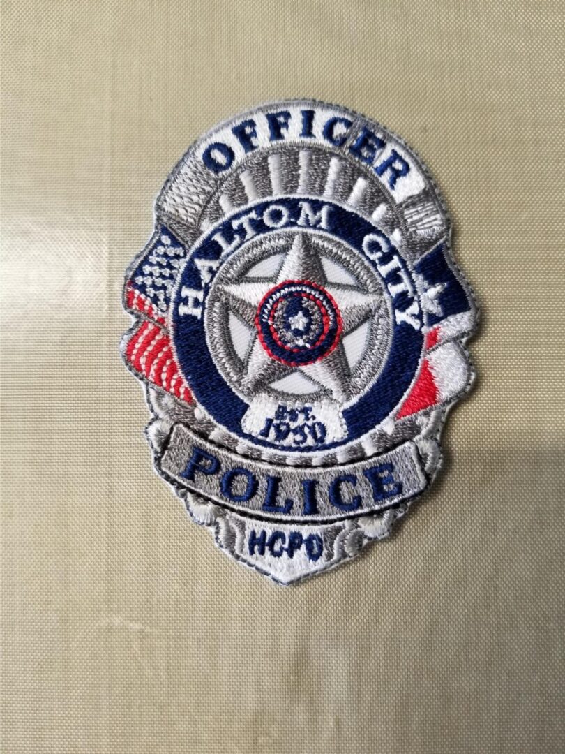 Haltom City Police patch by Texas Embroidery & Screen Printing